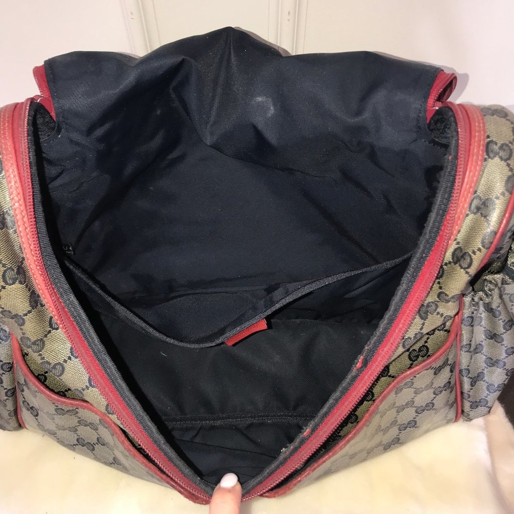 Gucci Diaper Bag, gender neutral blue and red USED - Picture 2 of 8